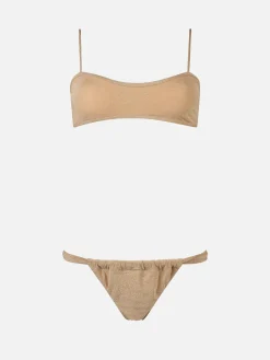 Costume da bagno bikini da donna lurex scollato Laryn Noelle