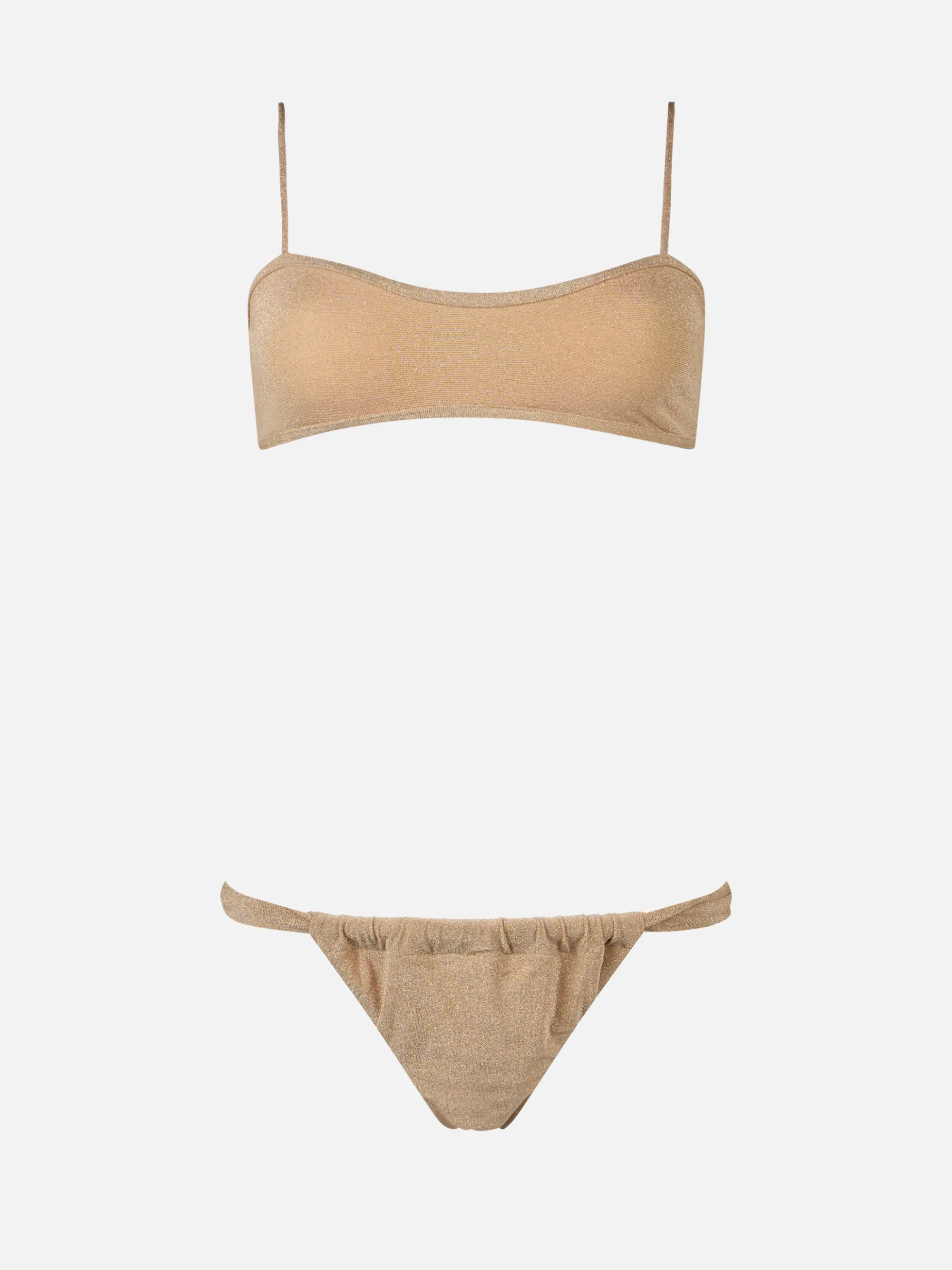 Costume da bagno bikini da donna lurex scollato Laryn Noelle