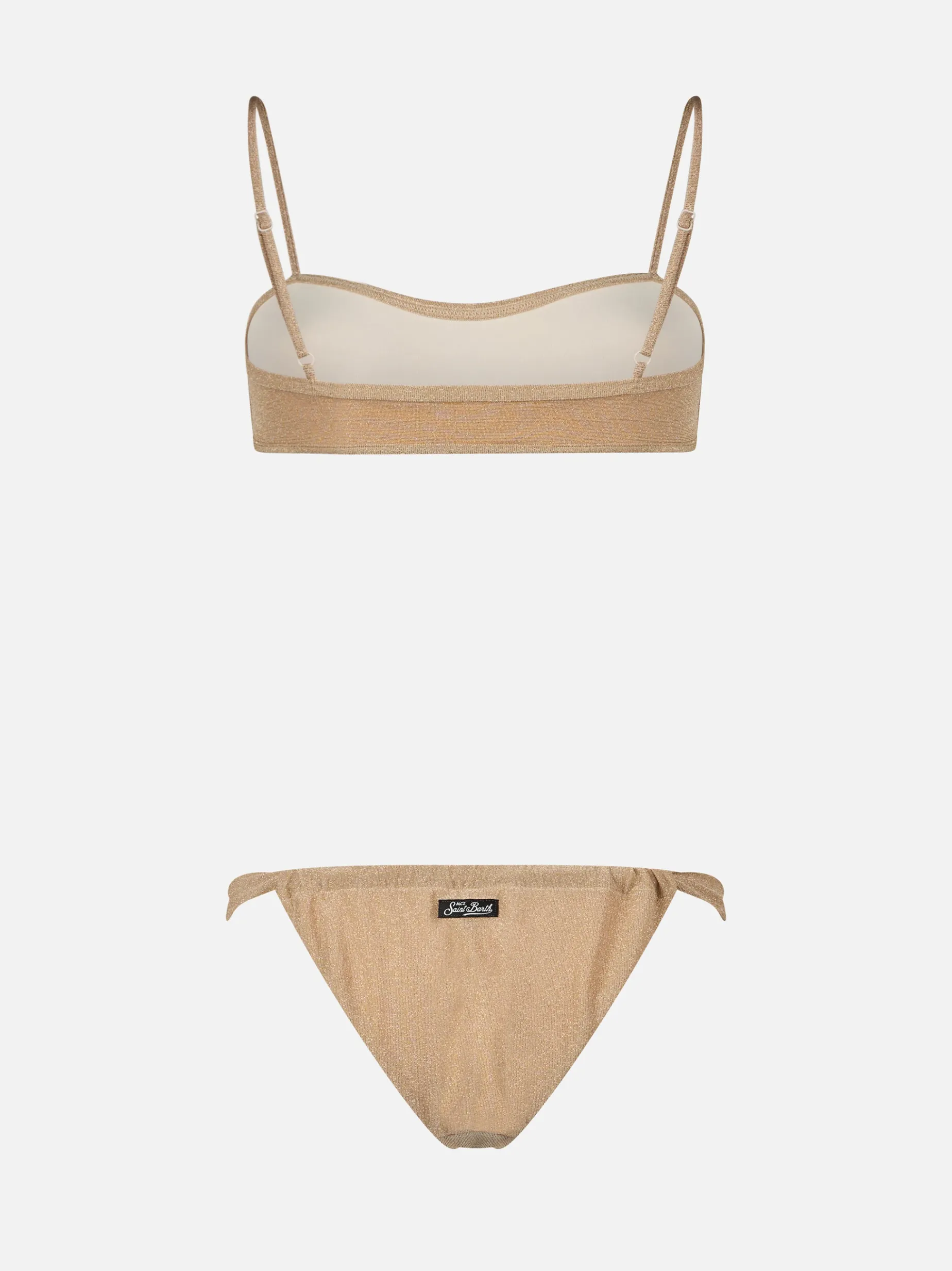 Costume da bagno bikini da donna lurex scollato Laryn Noelle