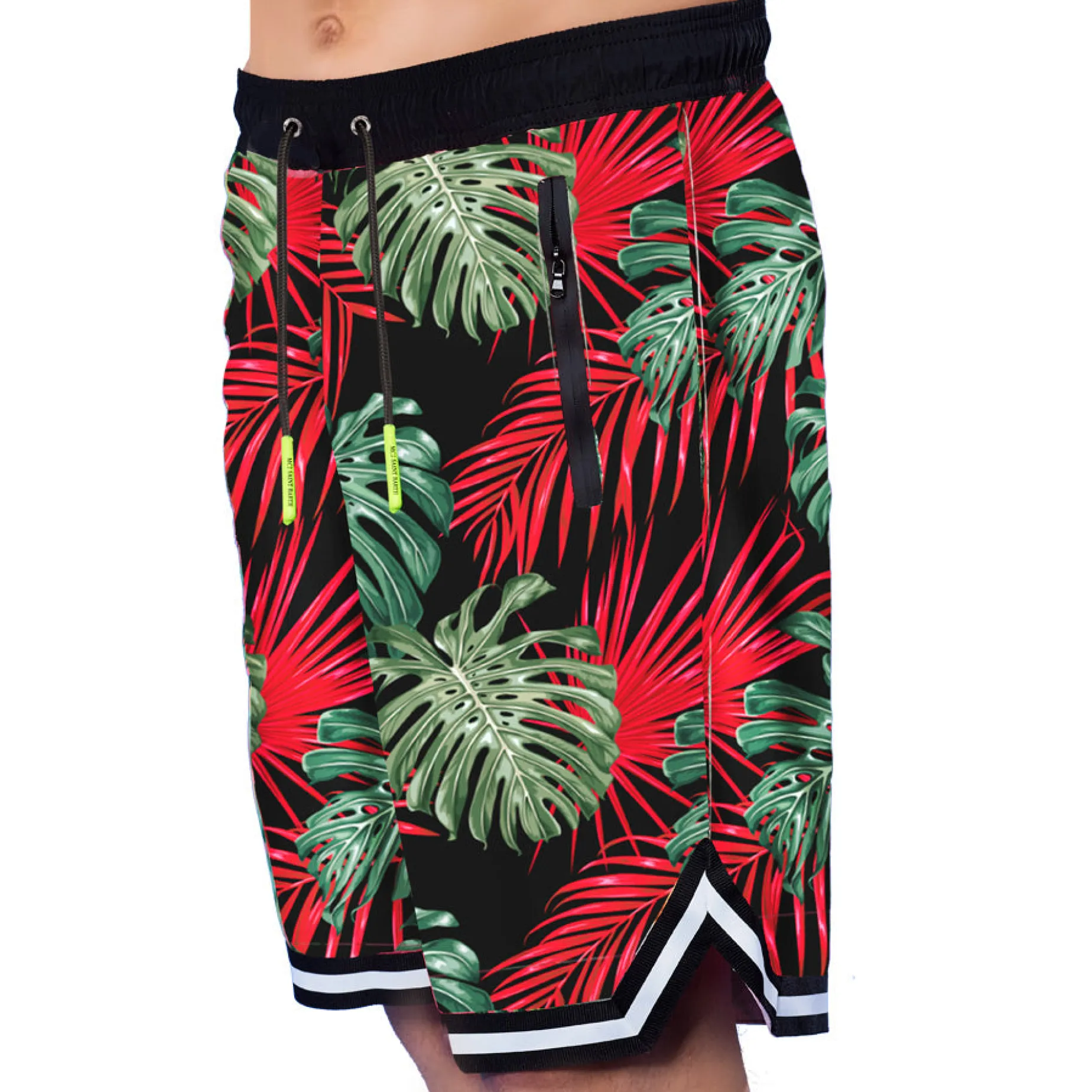 Costume da bagno con stampa tropicale stile surf