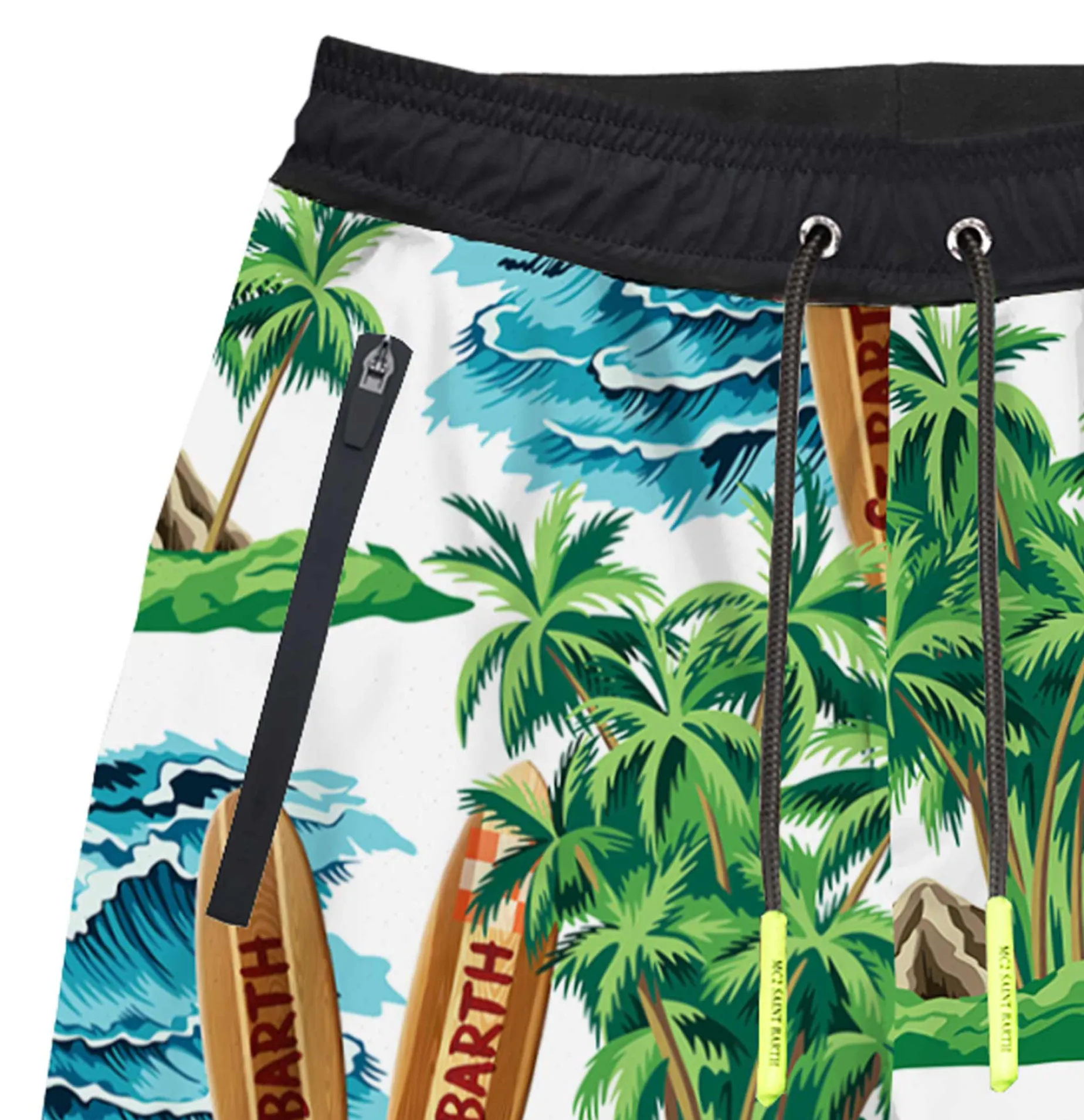 Costume da bagno con stampa hawaiana stile surf