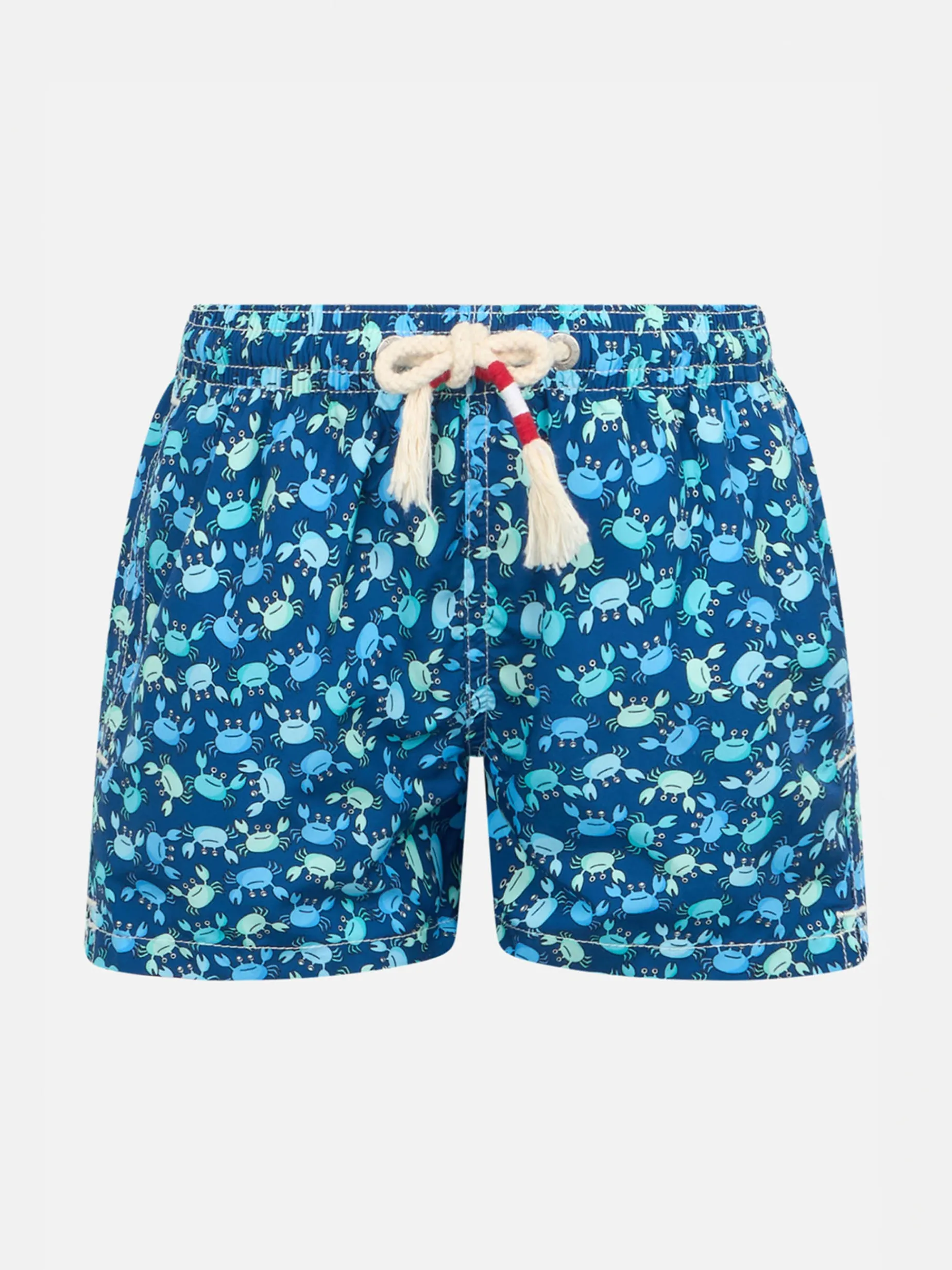 Costume da bagno da bambino in tessuto leggero Jean Lighting 70 con stampa granchi