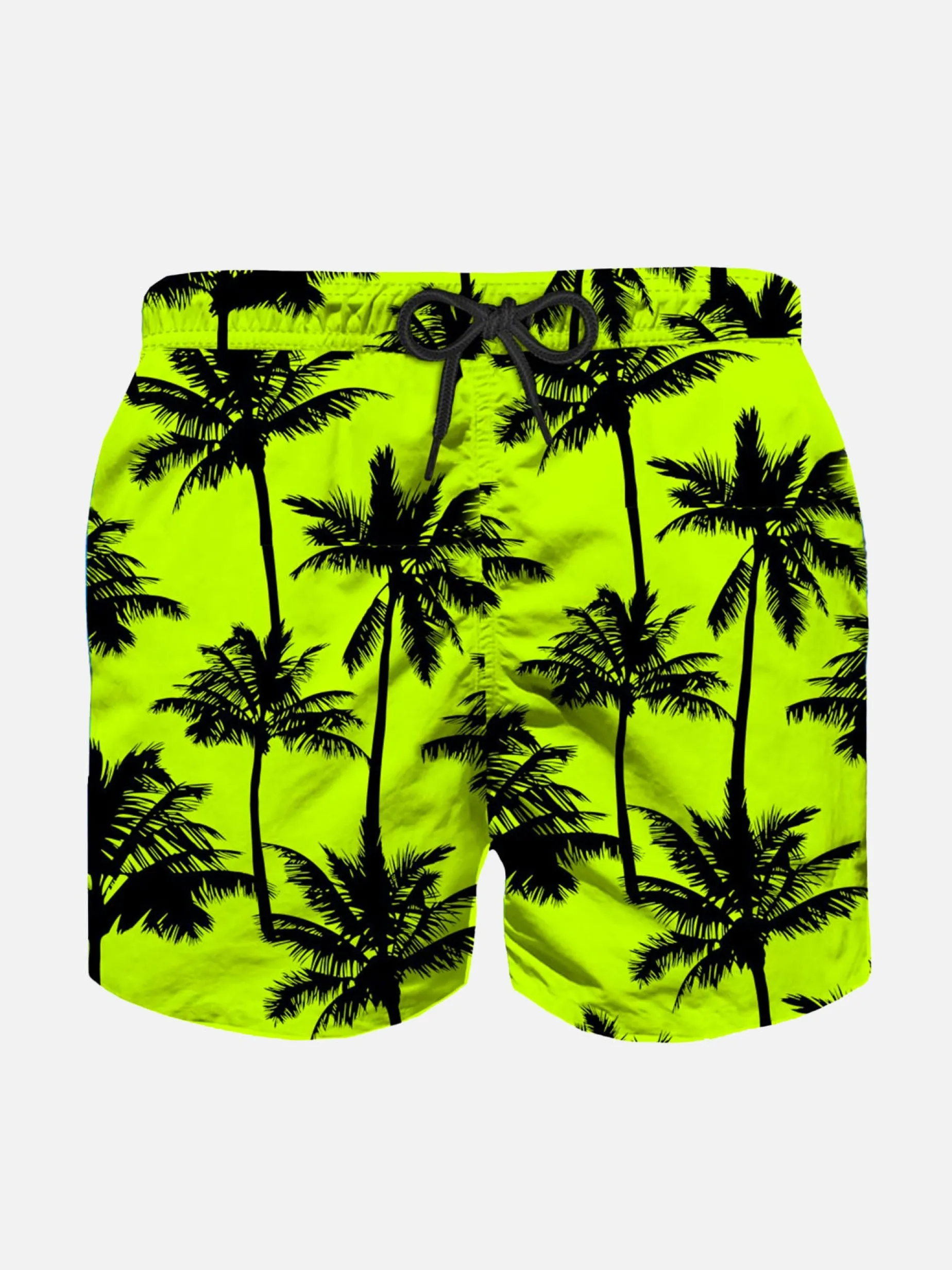Costume da bagno da bambino in tessuto leggero con stampa palme