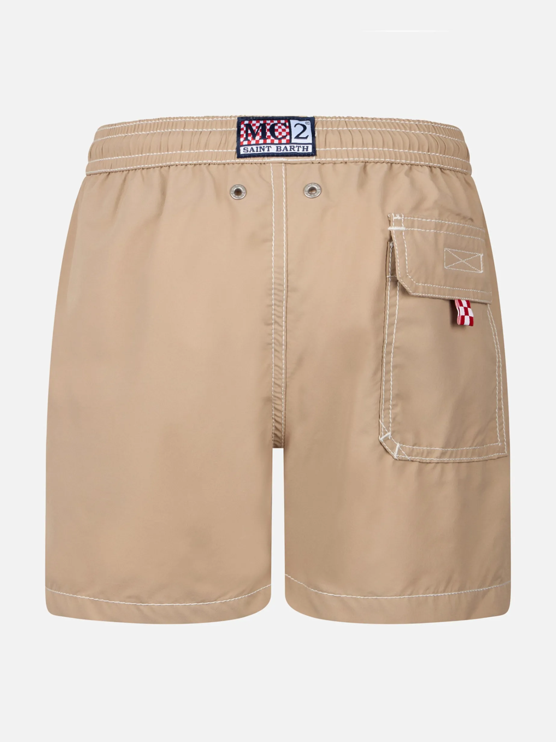 Costume da bagno da bambino di media lunghezza beige Patmos Jr