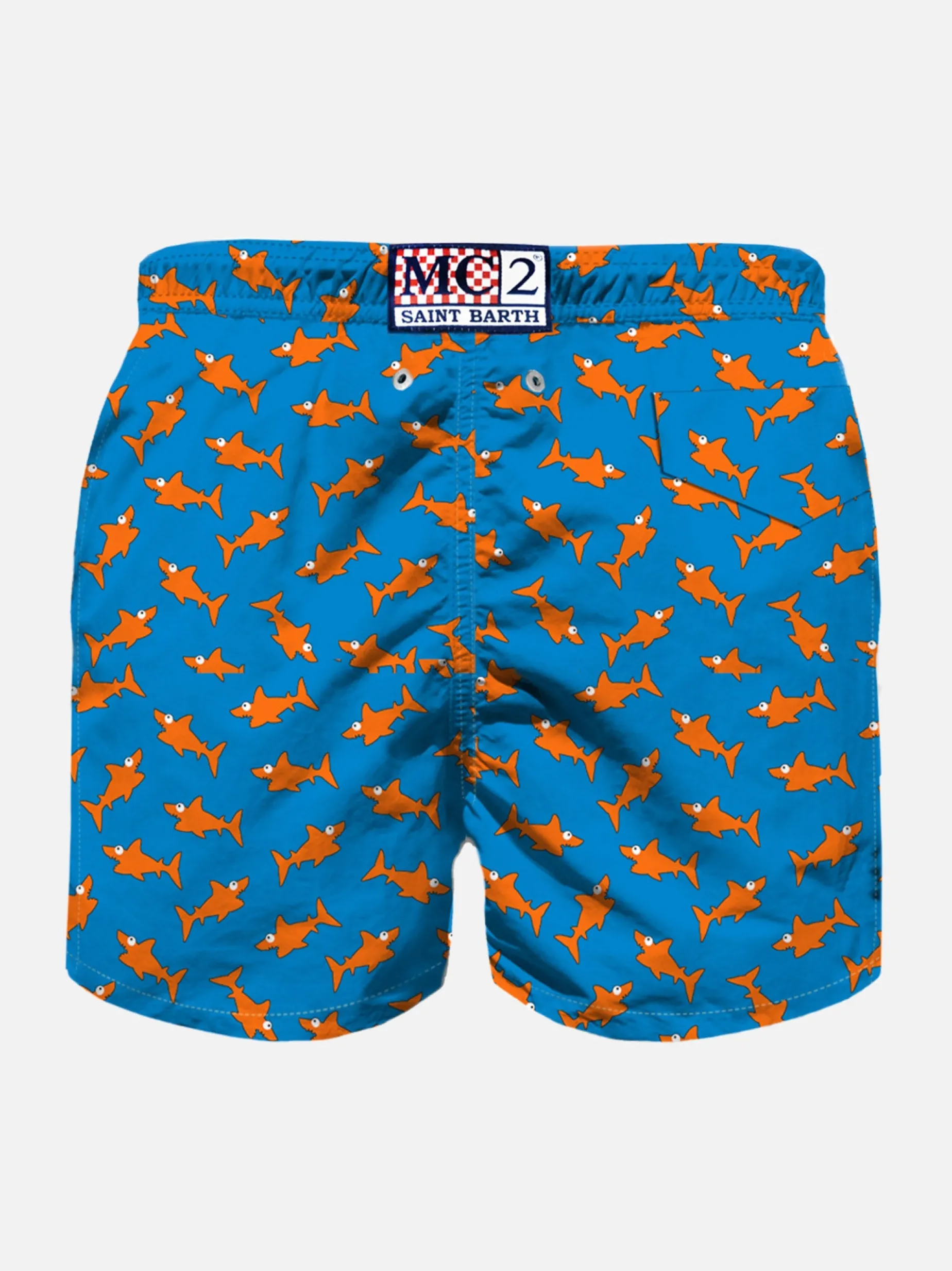 Costume da bagno da bambino con stampa squali