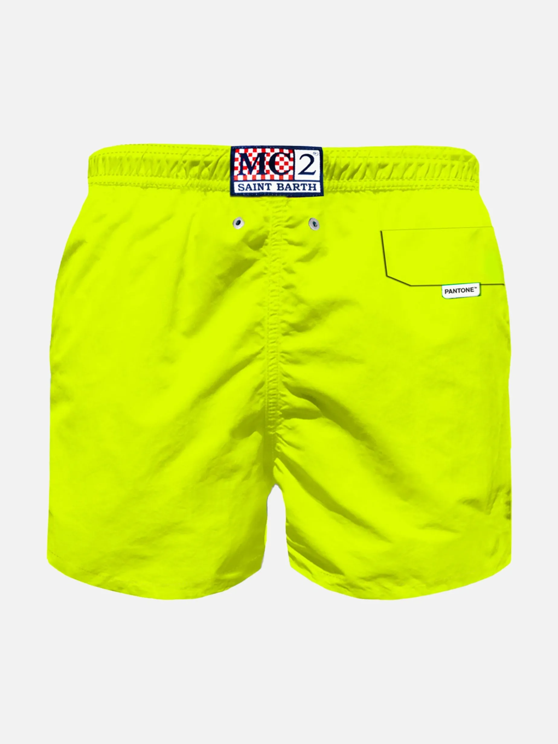 Costume da bagno da bambino giallo fluo | EDIZIONE SPECIALE PANTONE®