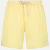 Costume da bagno da uomo di media lunghezza Patmos di colore giallo pallido