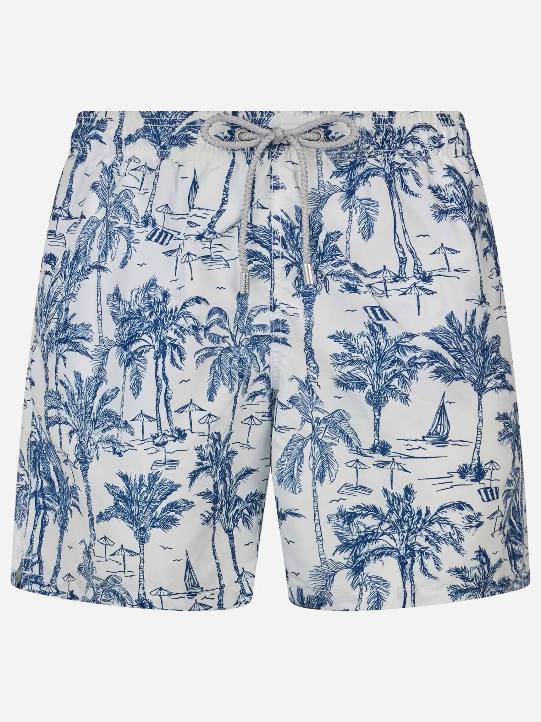 Costume da bagno da uomo Gustavia di media lunghezza con stampa toile de jouy