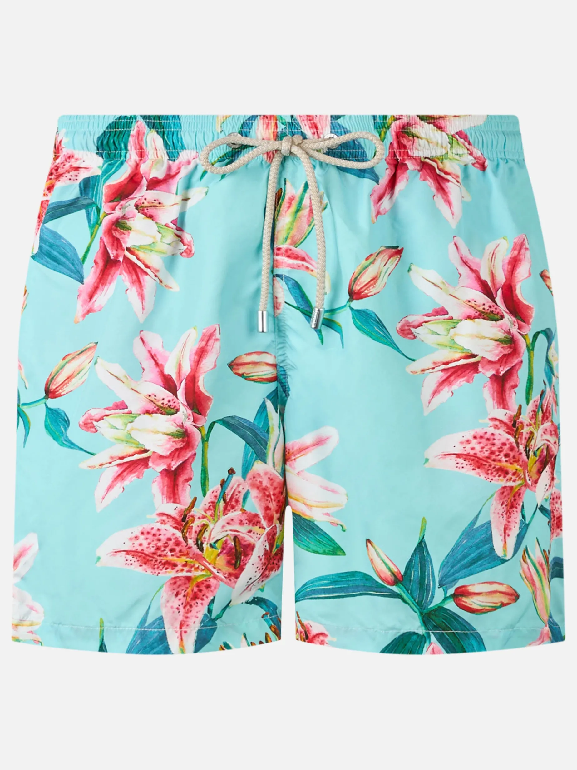 Costume da bagno da uomo in tessuto leggero Lighting con stampa di fiori tropicali