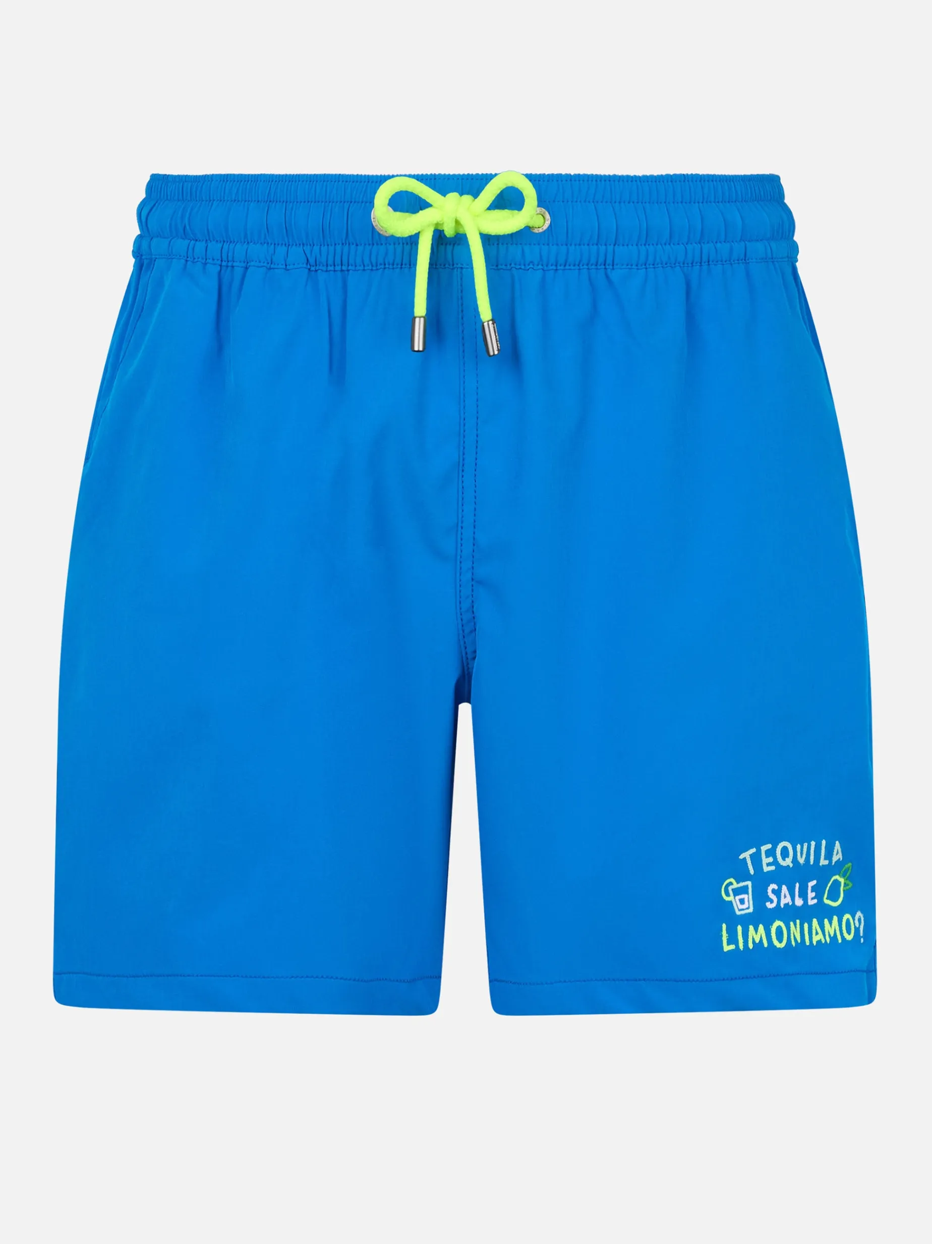 Costume da bagno da uomo Comfort con ricamo Tequila, Sale, Limoniamo | EDIZIONE SPECIALE INSULTI LUMINOSI