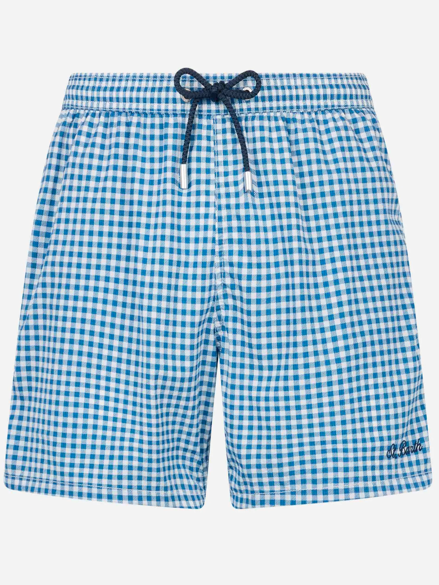 Costume da bagno da uomo in seersucker vichy Patmos