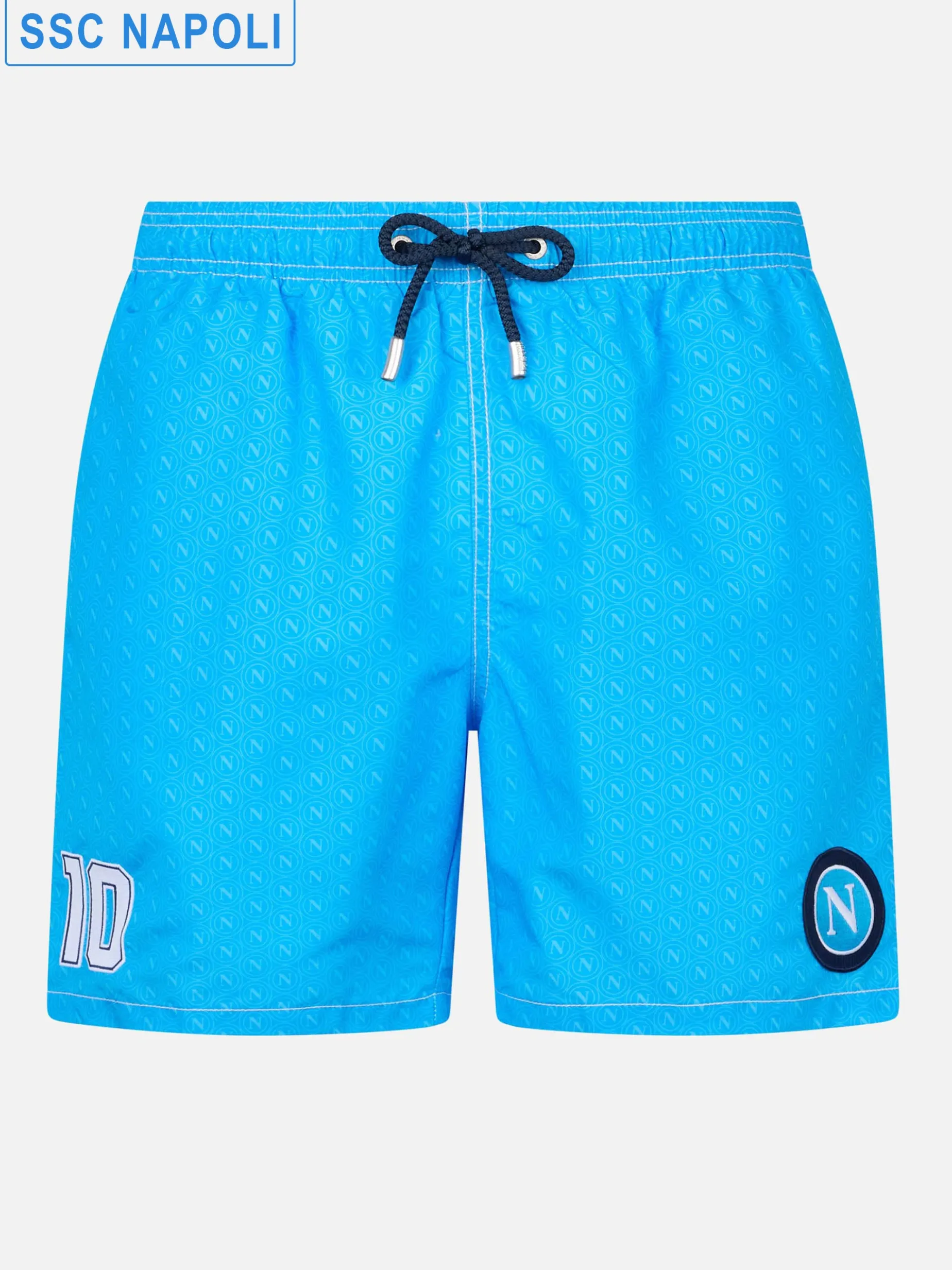 Costume da bagno da uomo Gustavia lunghezza media con stampa Napoli | EDIZIONE SPECIALE SSC NAPOLI