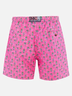 Costume da bagno da uomo in tessuto leggero Lighting Micro Fantasy con stampa ghiaccio e cocktail