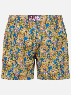 Costume da bagno da uomo in tessuto leggero Lighting Micro Fantasy con stampa della famiglia The Simpsons | EDIZIONE SPECIALE I SIMPSON