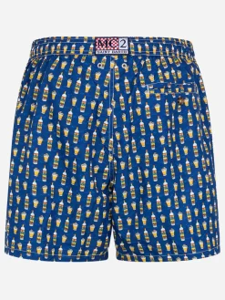 Costume da bagno da uomo in tessuto leggero Lighting Micro Fantasy con stampa Vov Bombardino | VOV SPECIAL EDITION