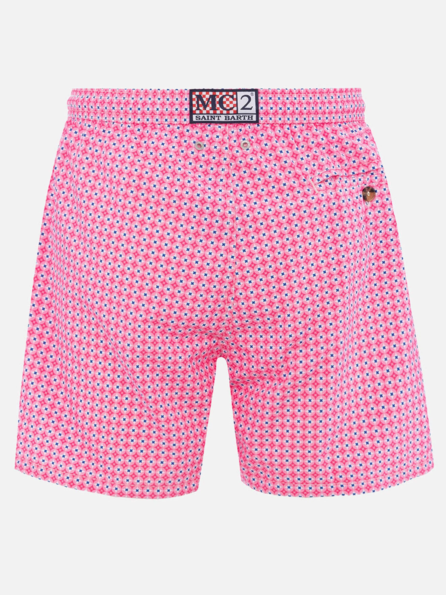 Costume da bagno da uomo in tessuto leggero Lighting Micro Fantasy con stampa cravatte