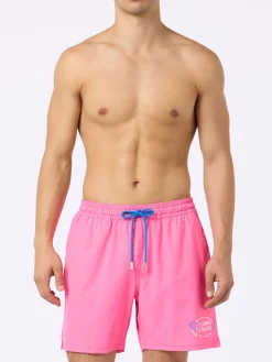 Costume da bagno da uomo Comfort con ricamo Mi girano le palline | EDIZIONE SPECIALE INSULTI LUMINOSI