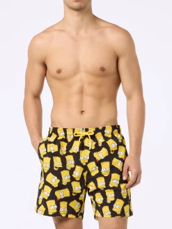 Costume da bagno da uomo Gustavia lunghezza media con stampa Bart Simpson | EDIZIONE SPECIALE I SIMPSON