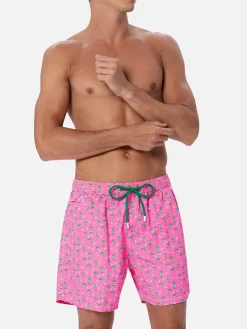 Costume da bagno da uomo in tessuto leggero Lighting Micro Fantasy con stampa ghiaccio e cocktail