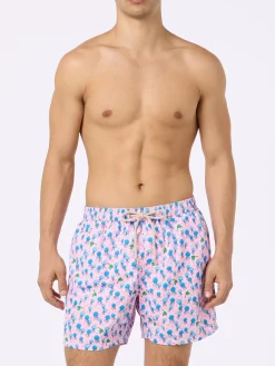 Costume da bagno da uomo in tessuto leggero Lighting Micro Fantasy con stampa meduse