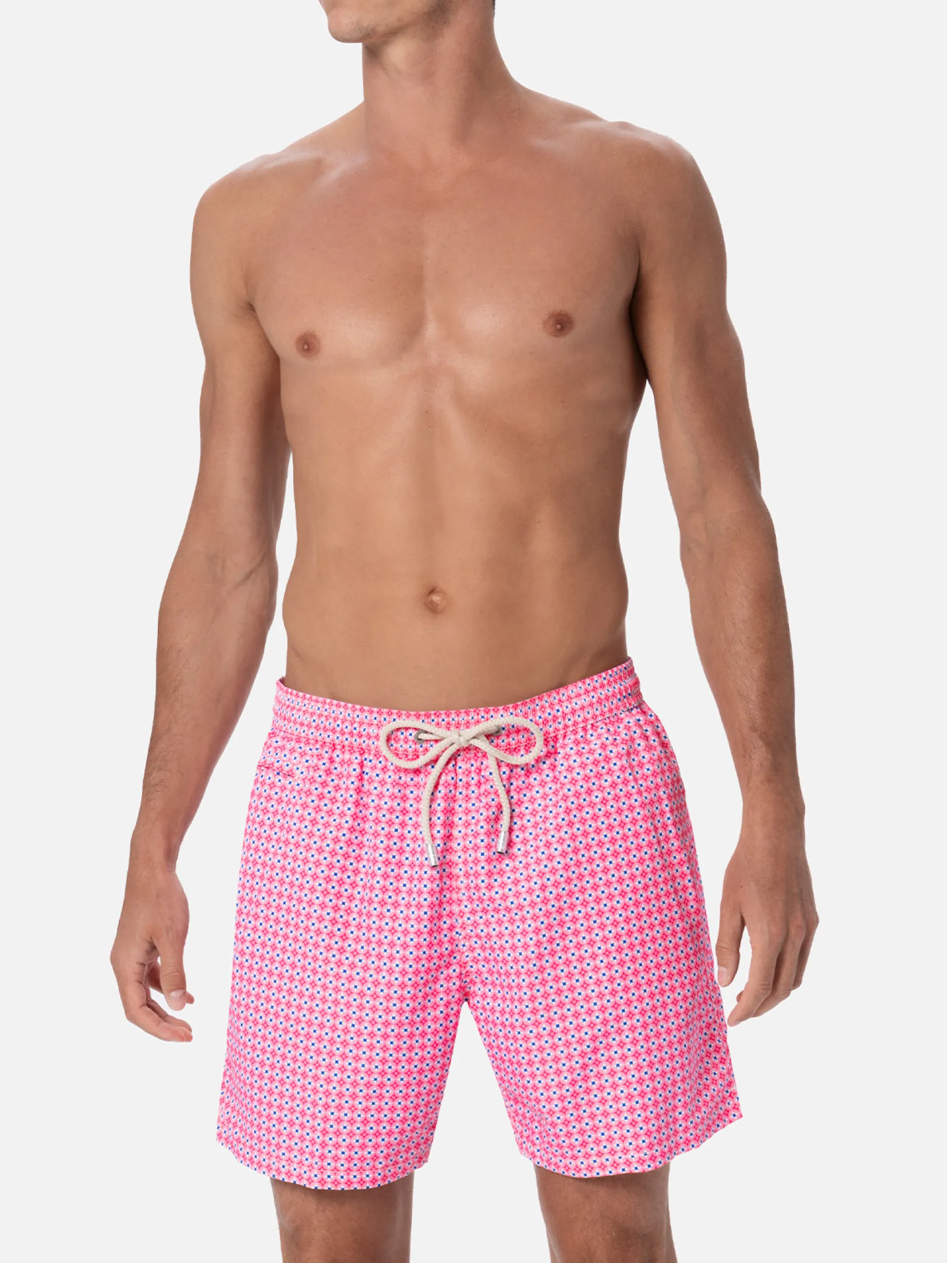 Costume da bagno da uomo in tessuto leggero Lighting Micro Fantasy con stampa cravatte