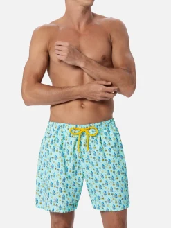 Costume da bagno da uomo in tessuto leggero Lighting Micro Fantasy con stampa gin tonic