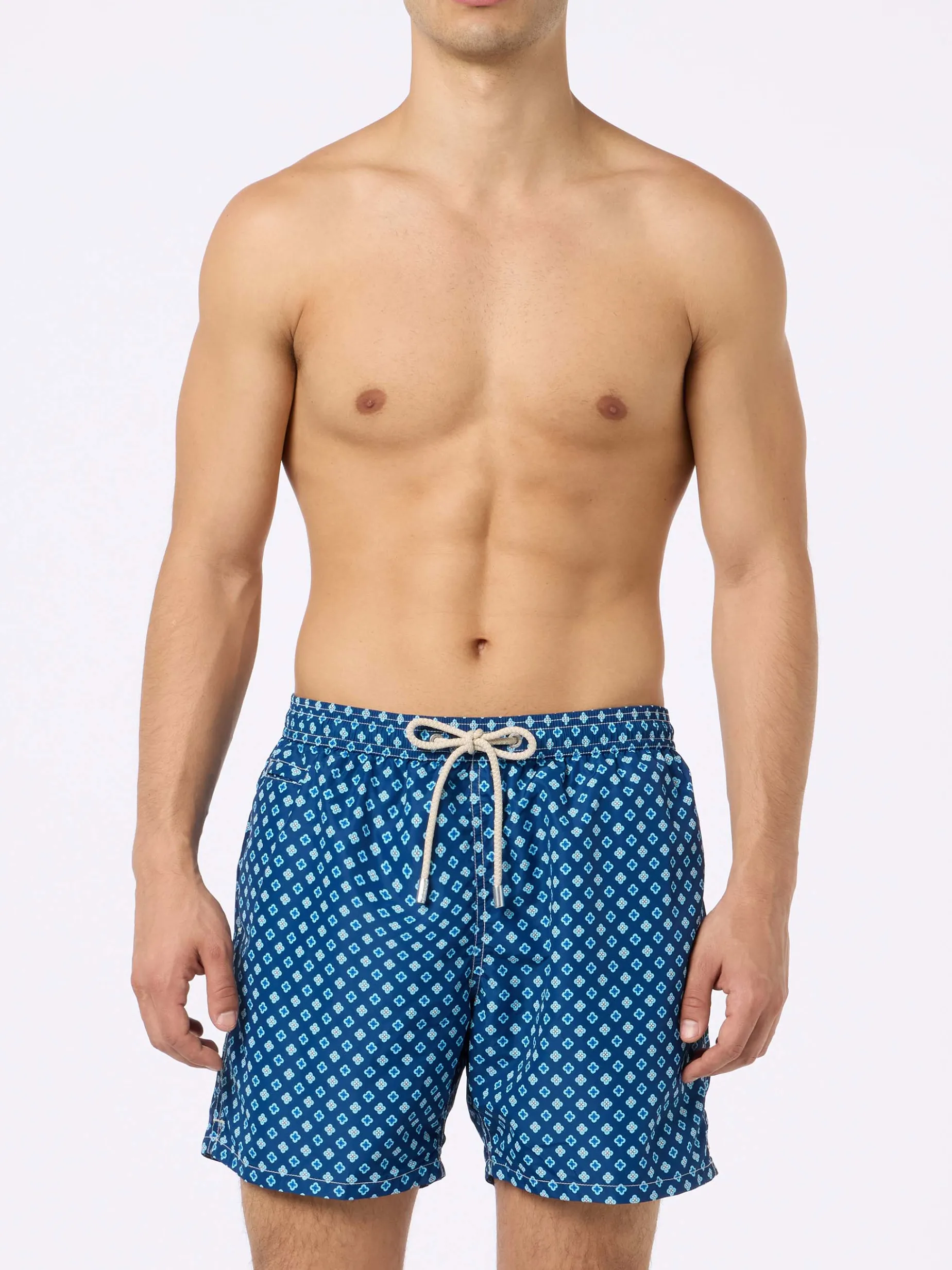 Costume da bagno da uomo in tessuto leggero Lighting Micro Fantasy con stampa cravatte