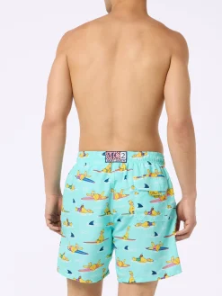 Costume da bagno da uomo Gustavia di lunghezza media con stampa Homer Simpson | EDIZIONE SPECIALE I SIMPSON