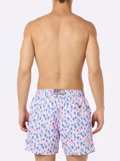 Costume da bagno da uomo in tessuto leggero Lighting Micro Fantasy con stampa meduse