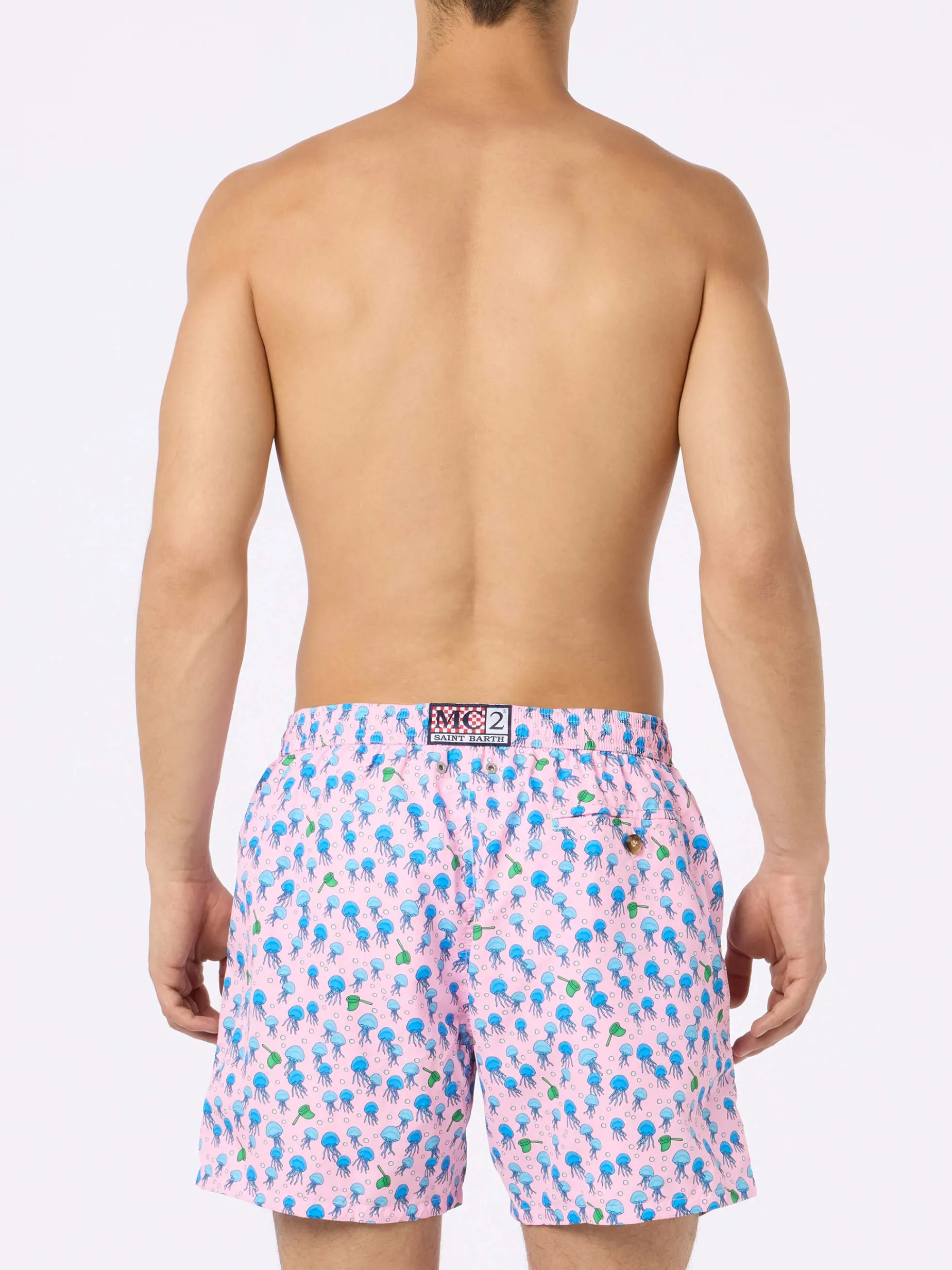 Costume da bagno da uomo in tessuto leggero Lighting Micro Fantasy con stampa meduse