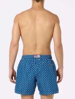 Costume da bagno da uomo in tessuto leggero Lighting Micro Fantasy con stampa cravatte