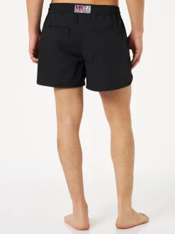 Costume da bagno da uomo con logo laterale e contrasto