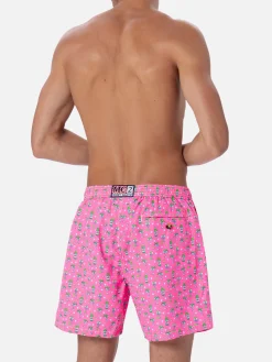 Costume da bagno da uomo in tessuto leggero Lighting Micro Fantasy con stampa ghiaccio e cocktail