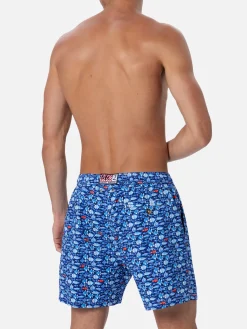 Costume da bagno da uomo Comfort Light con stampa pesci