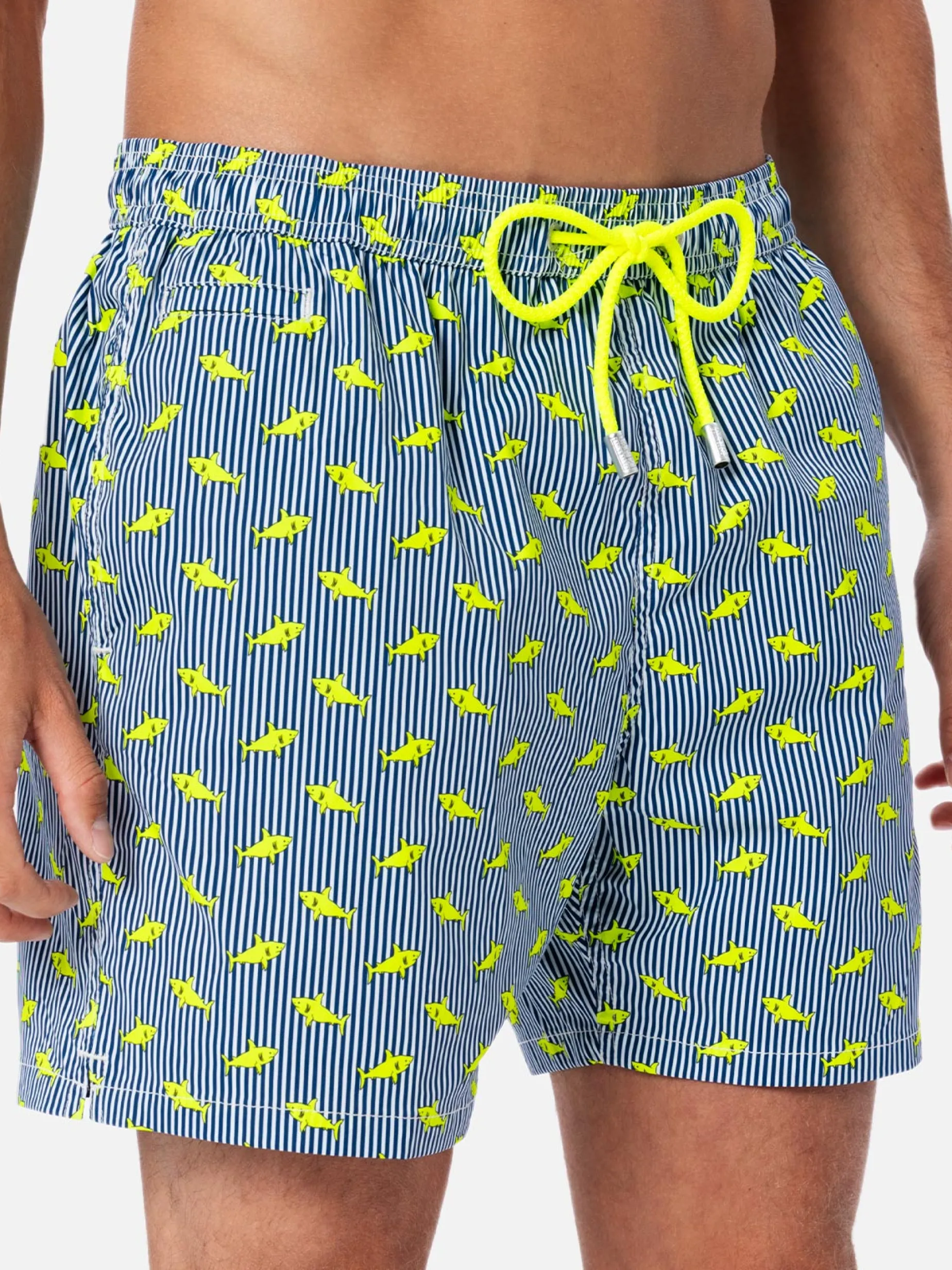 Costume da bagno da uomo Comfort Light con stampa squali