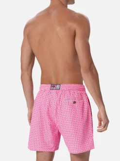 Costume da bagno da uomo in tessuto leggero Lighting Micro Fantasy con stampa cravatte