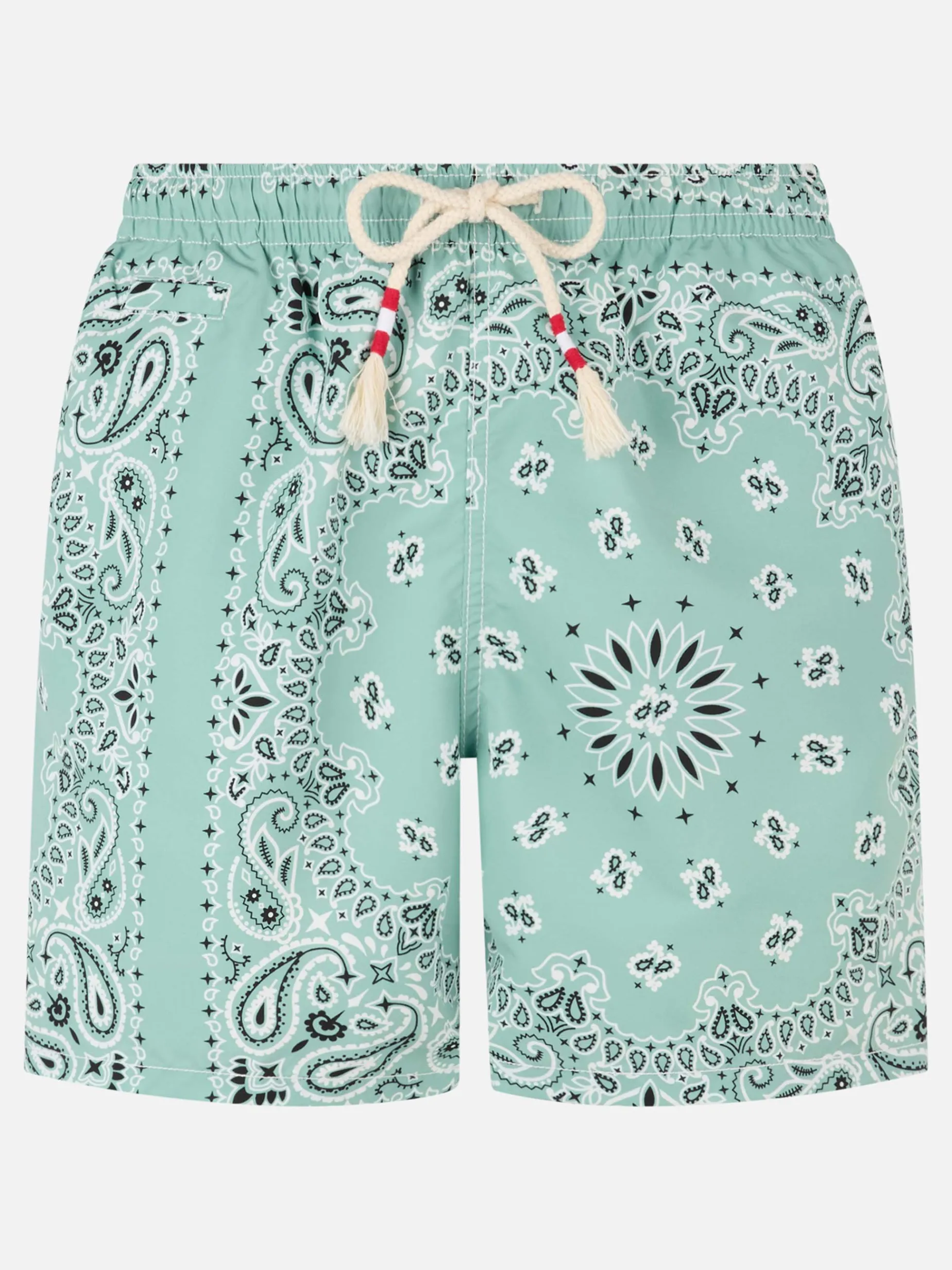 Costume da bagno da uomo media lunghezza verde salvia Caprese
