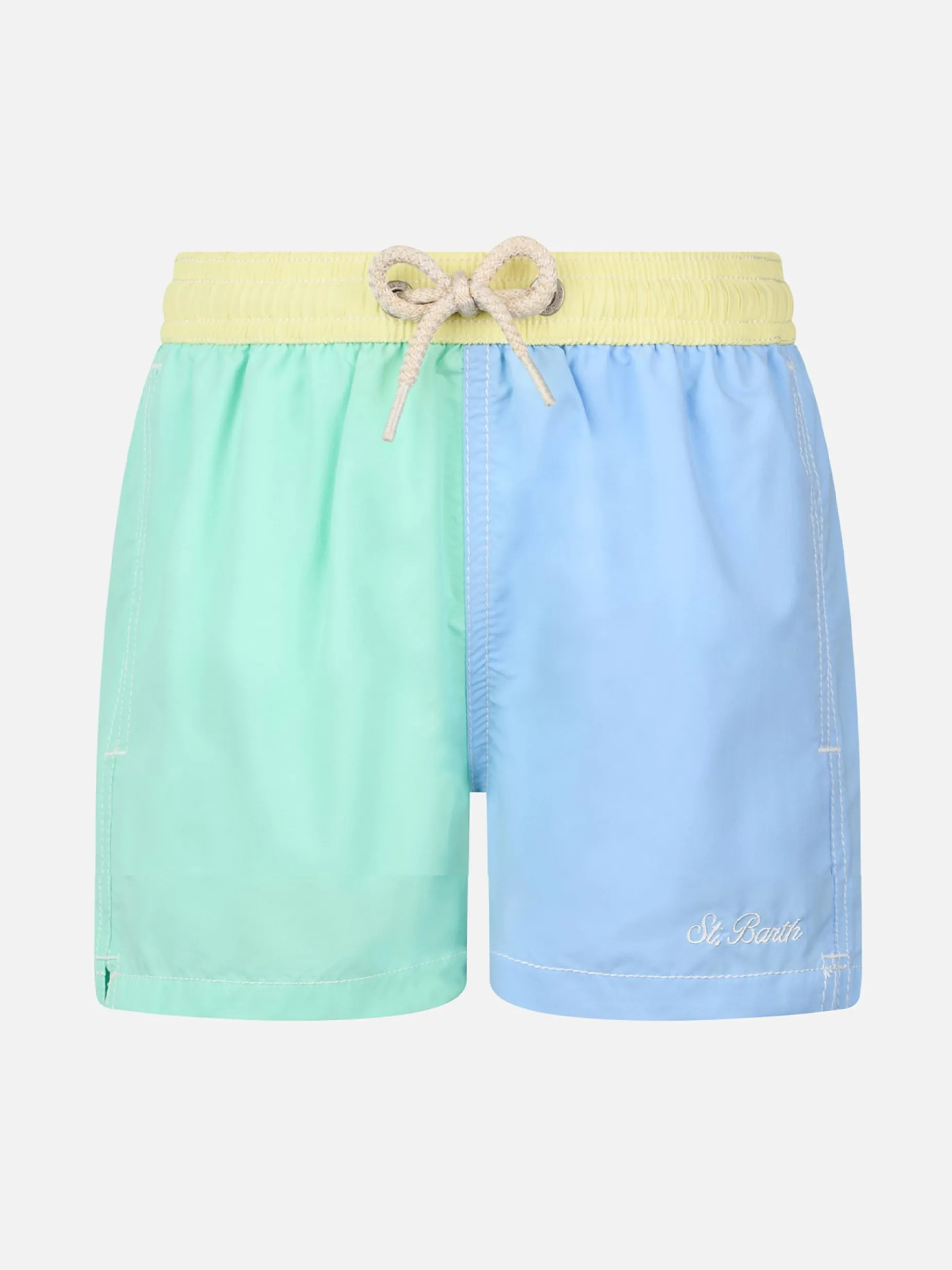 Costume da bagno di media lunghezza da bambino color block Patmos Jr