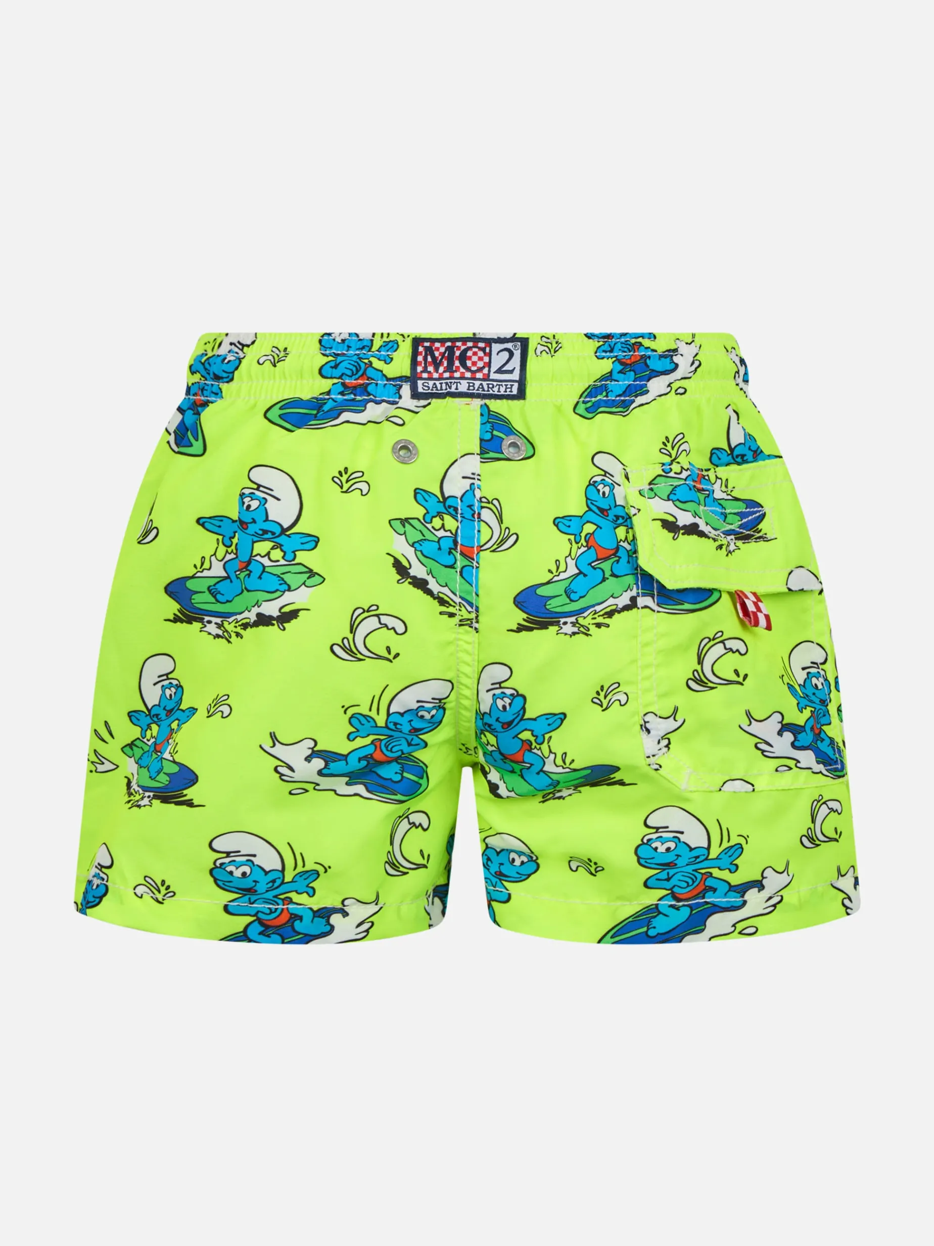 Costume da bagno Jean da bambino di media lunghezza con stampa dei Puffi | I PUFFI EDIZIONE SPECIALE