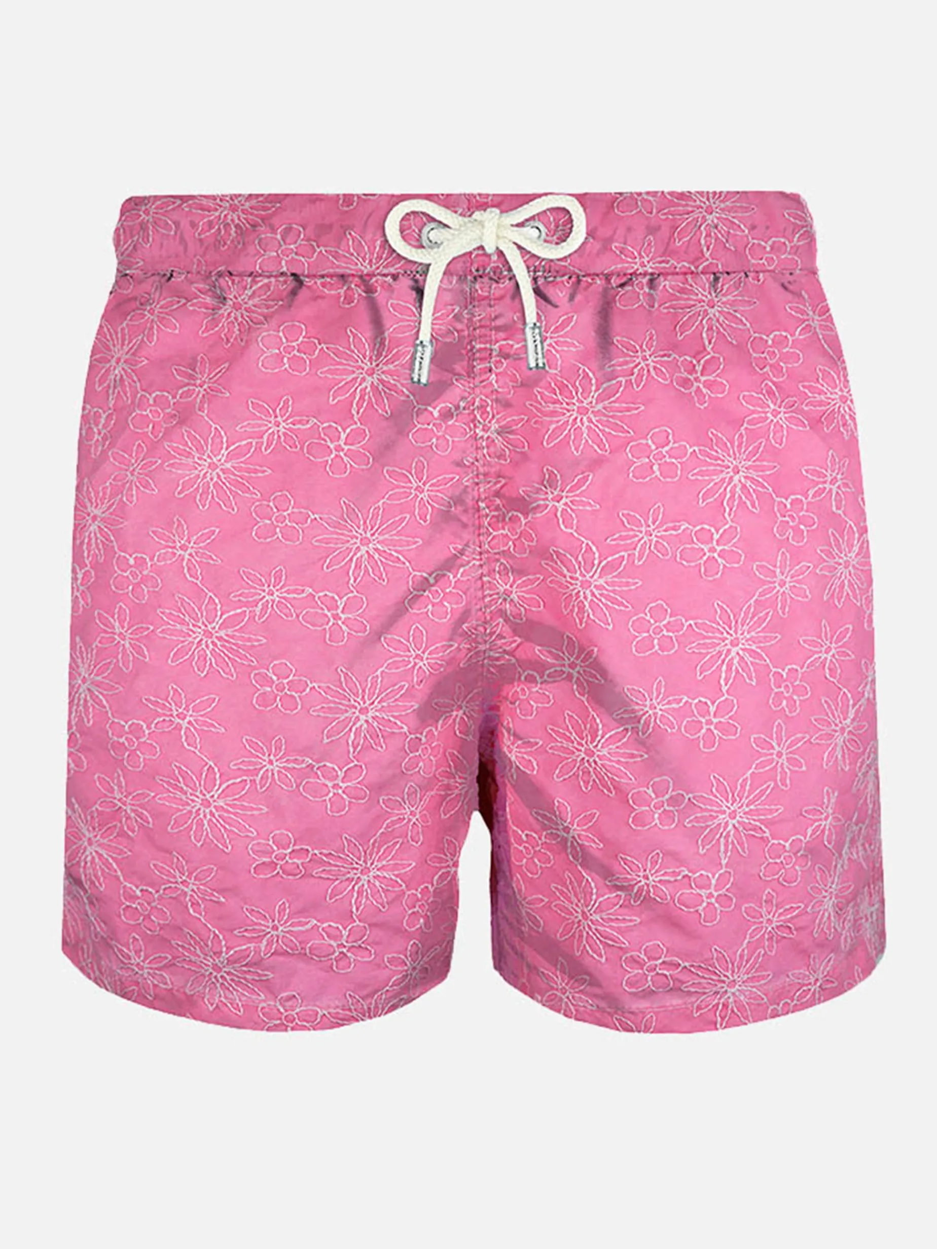 Costume da bagno rosa ricamato