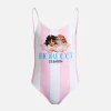Costume intero da bambina Cecille Jr con stampa piazzata angeli Fiorucci | EDIZIONE SPECIALE FIORUCCI