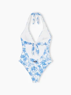 Costume intero da donna Marylin con stampa toile de Jouy