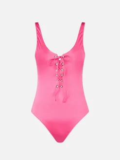 Costume intero da donna rosa