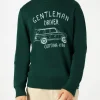Felpa in cotone con scritta Gentleman driver Cortina 1986