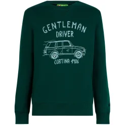 Felpa in cotone con scritta Gentleman driver Cortina 1986
