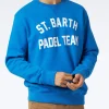 Felpa in cotone con stampa St. Barth Padel Team