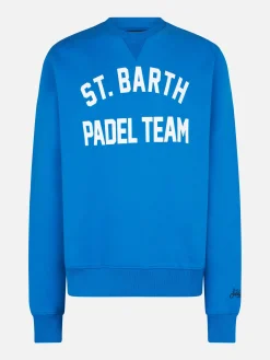 Felpa in cotone con stampa St. Barth Padel Team