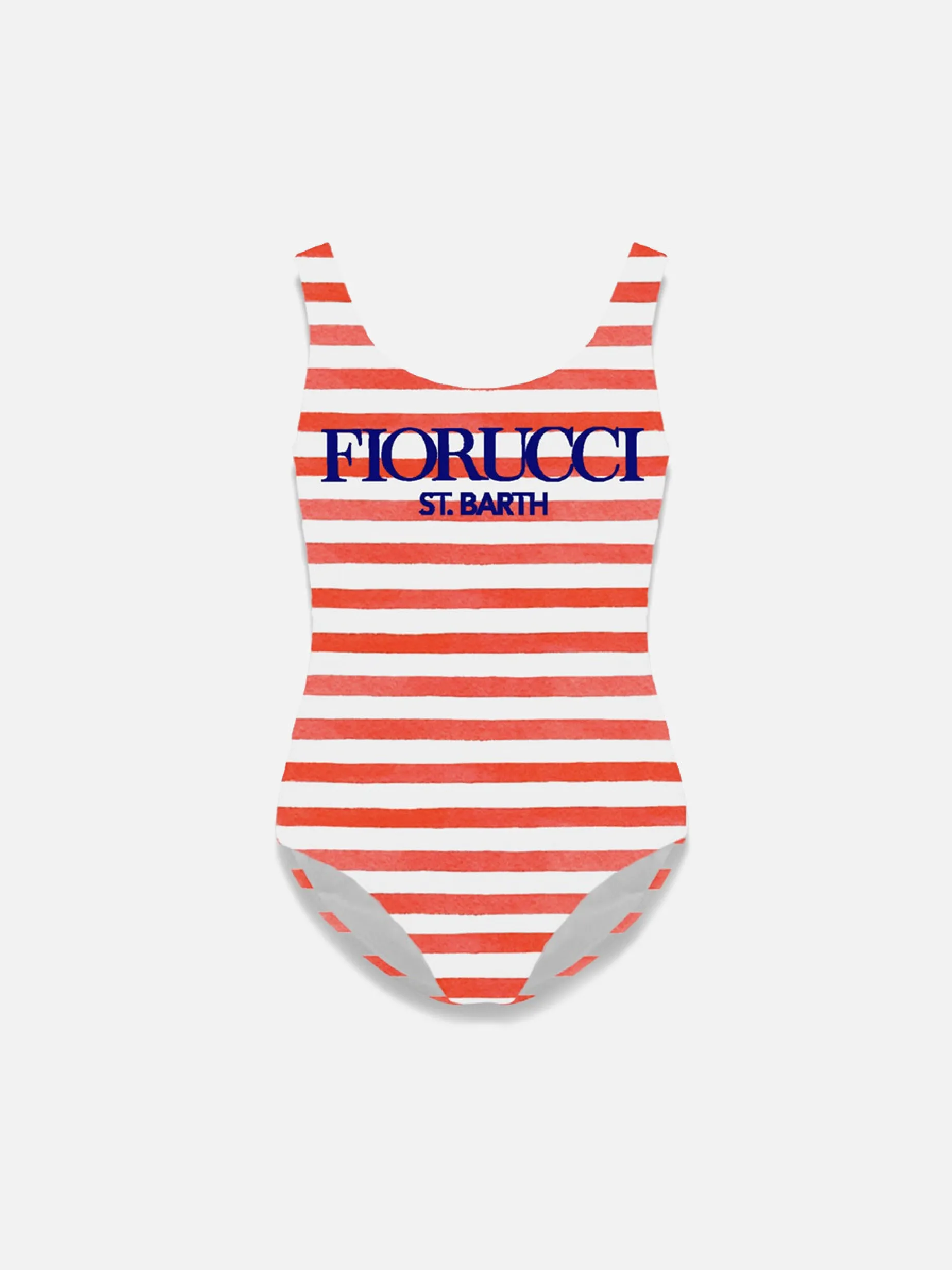 Girl one piece swimsuit with Fiorucci print | FIORUCCI SPECIAL EDITION