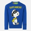 Maglia da bambino blu stampa Snoopy Superhero | SNOOPY - EDIZIONE SPECIALE PEANUTS™