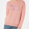 Maglia da donna con ricamo Where is my Rosé?